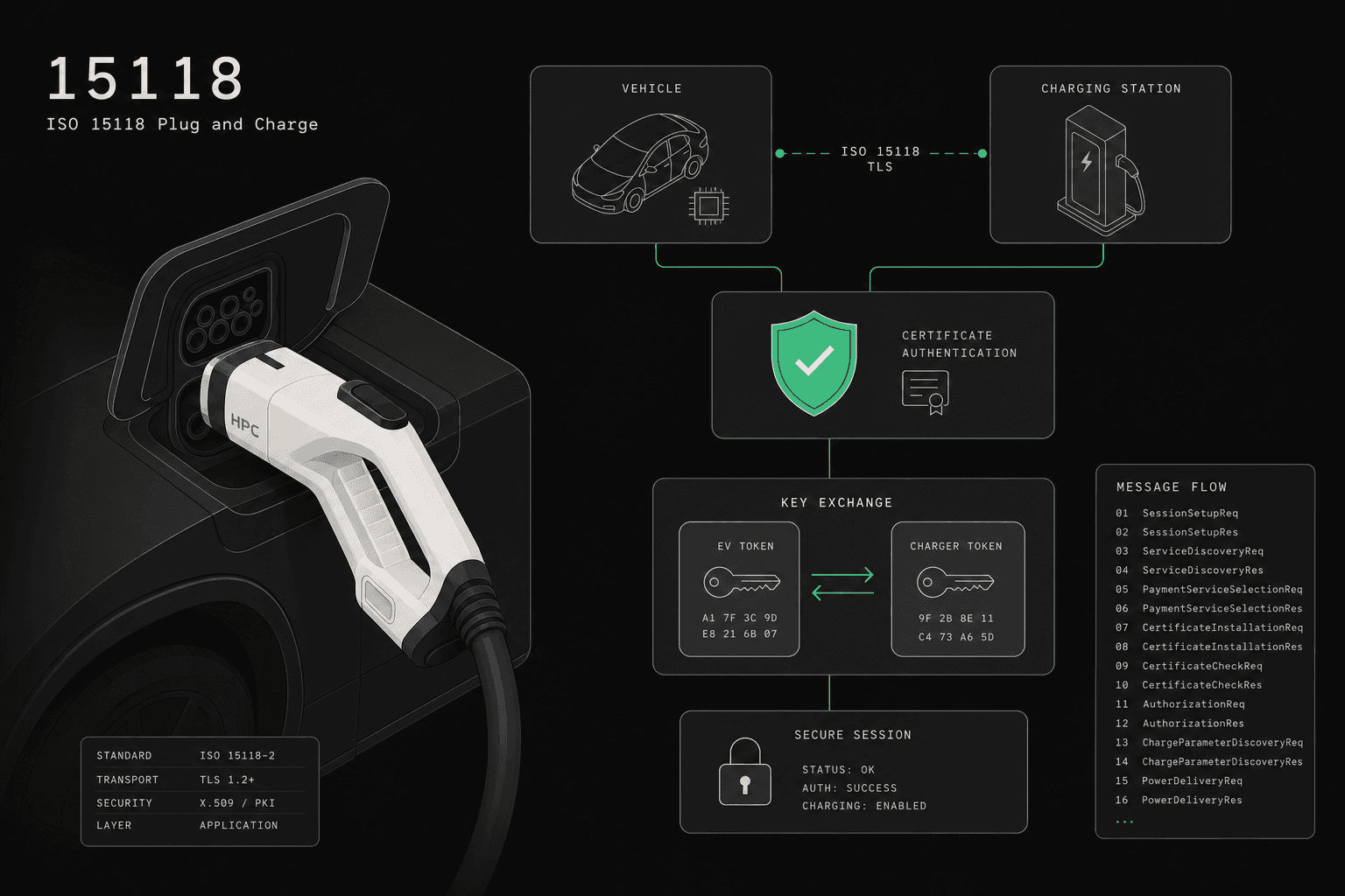 ISO 15118 & Plug and Charge: EV Authentication Guide