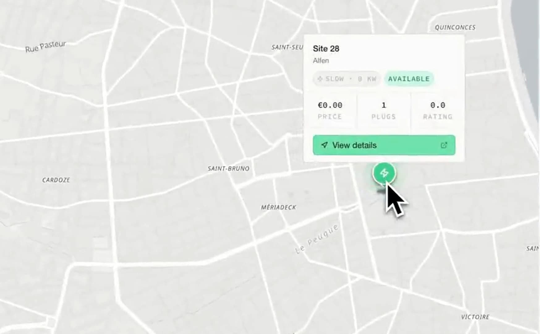 ev-cloud site map used in CPO platform operations